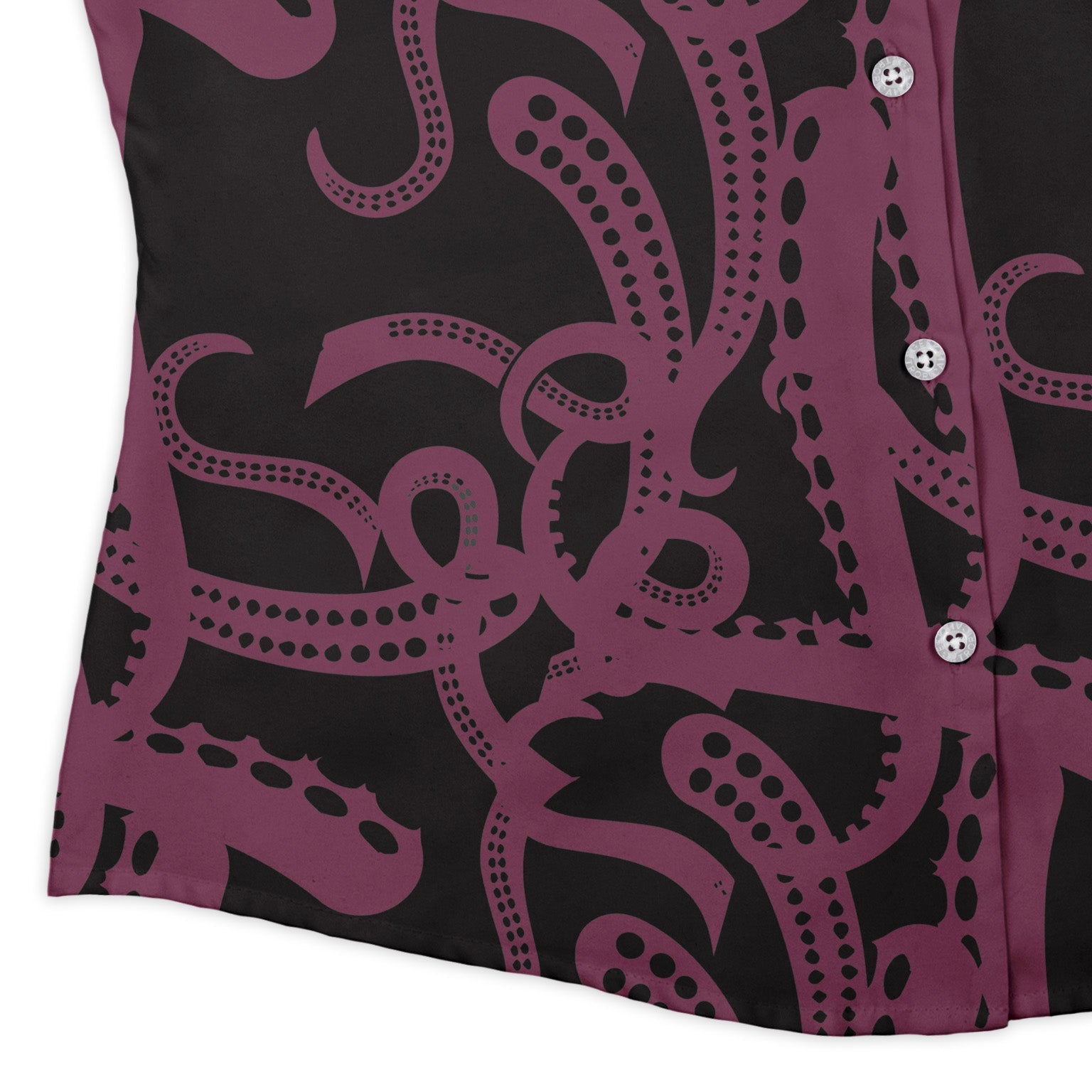 Tentacles of Cthulhu Curvy Button Up Shirt Geek Nerd Design by Heather Davenport Fantasy Prints halloween