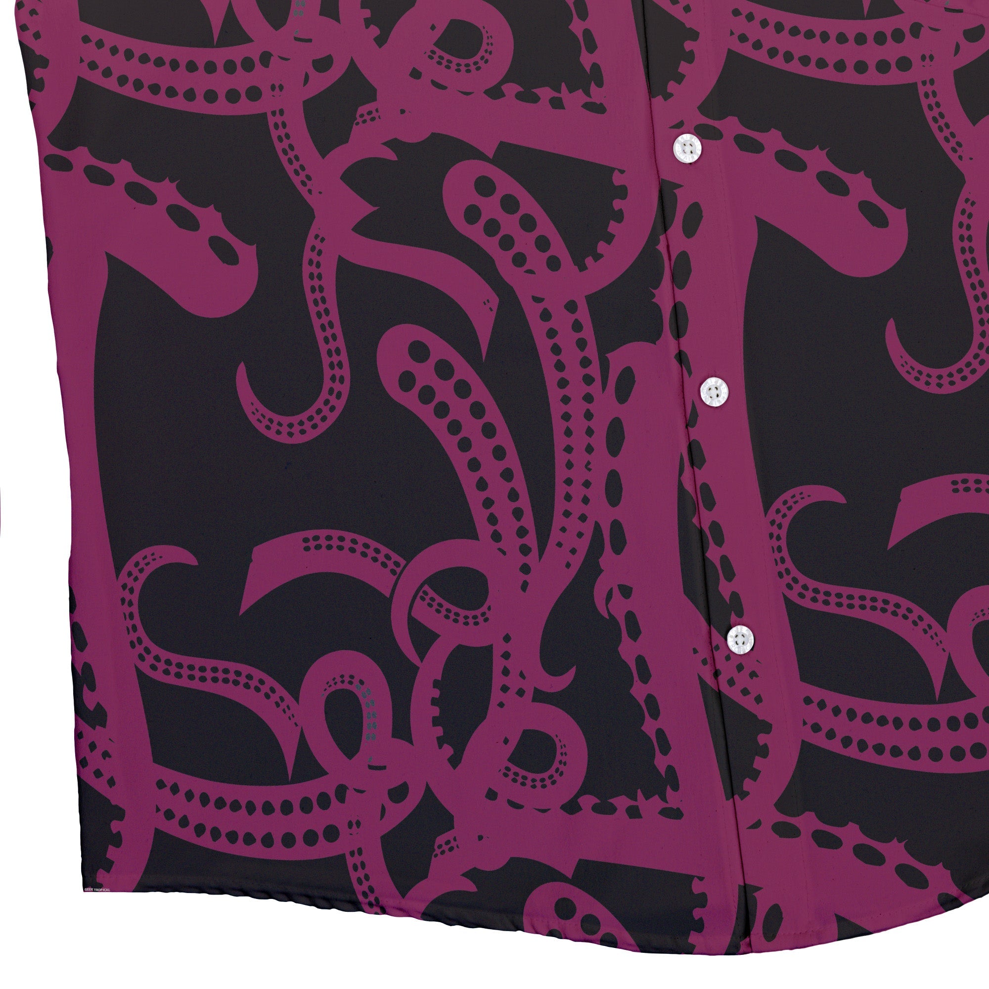 Ready - to - Ship Tentacles of Cthulhu Button Up Shirt Geek Nerd adult sizing Design by Heather Davenport Fantasy Prints