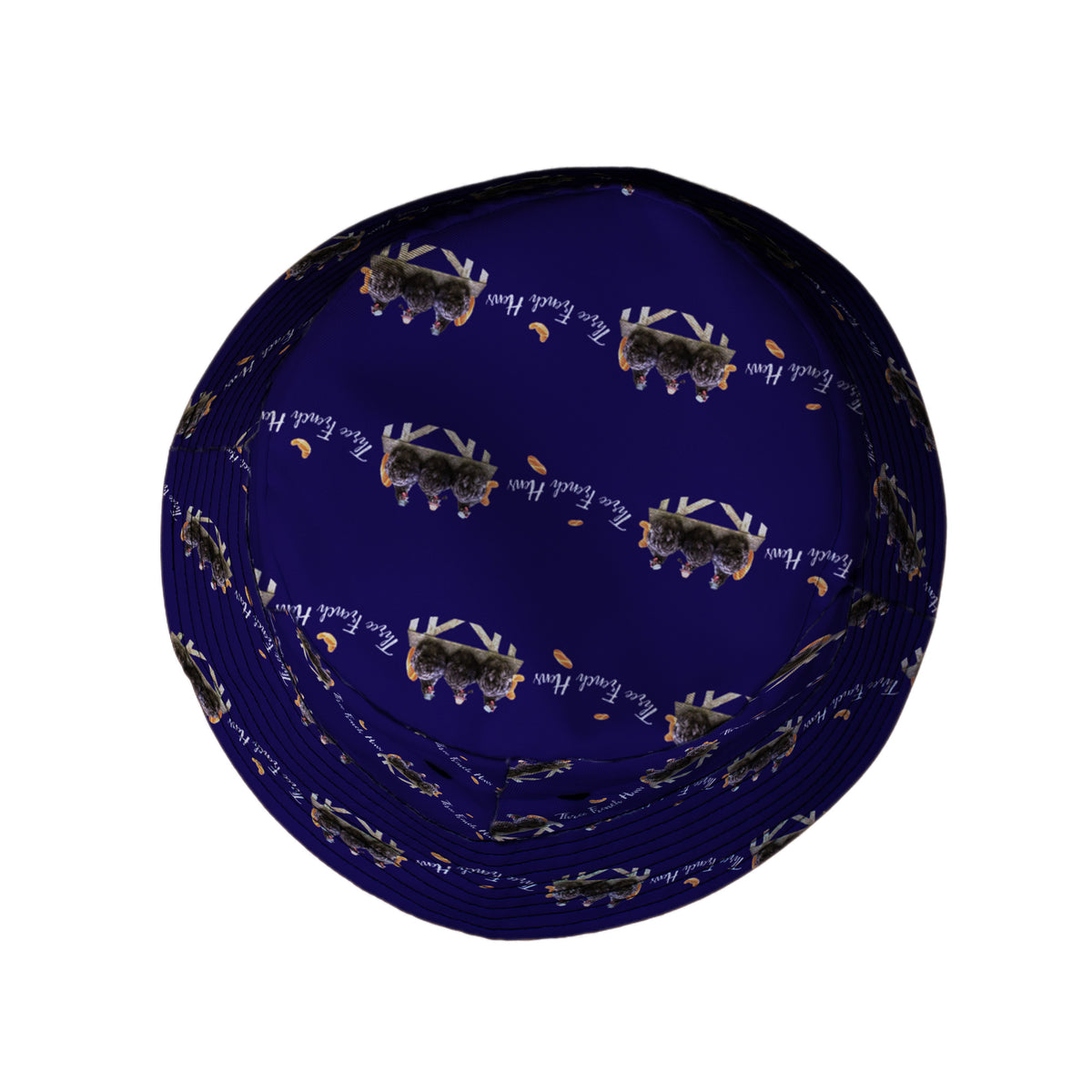 The French Hen Club Bucket Hat Top View