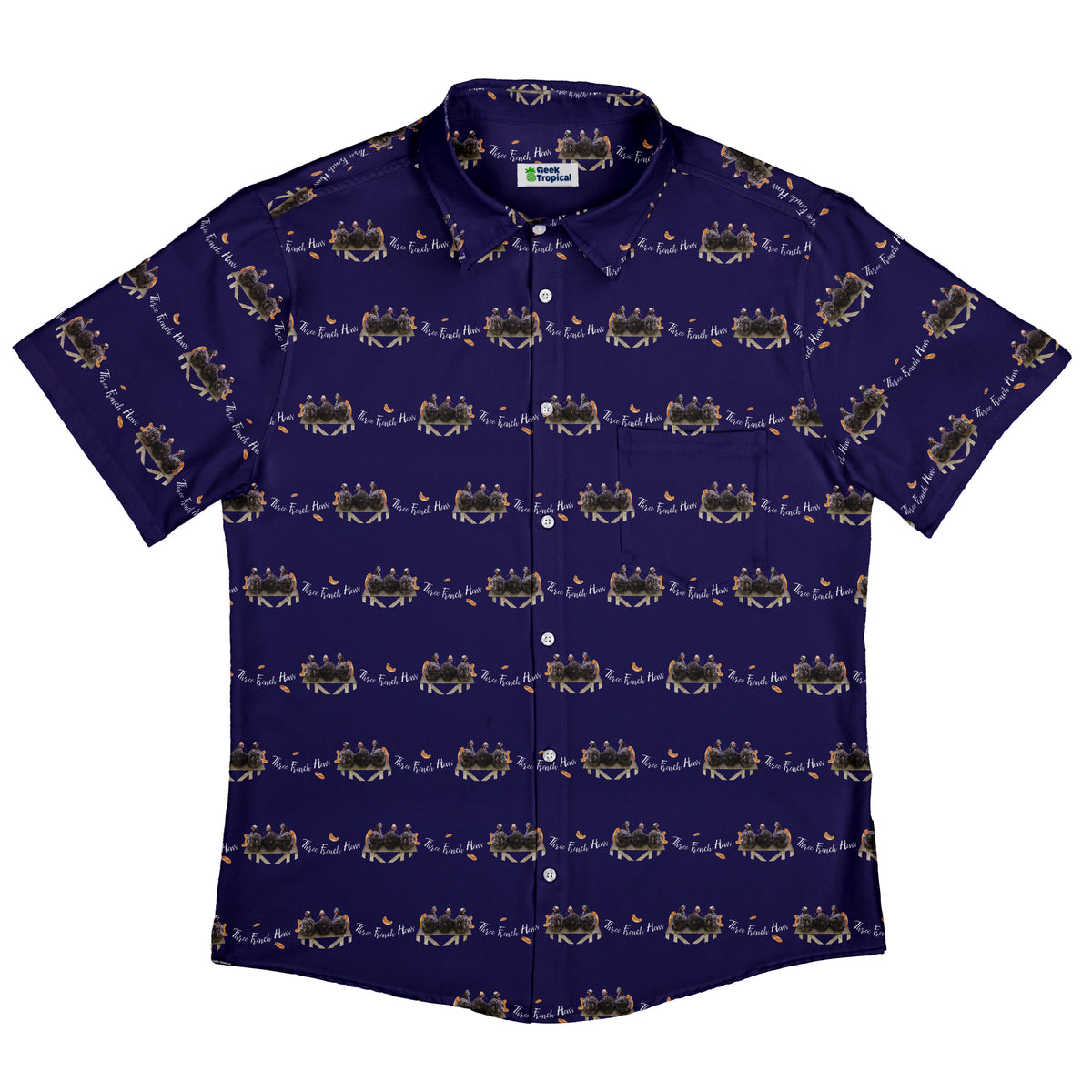 The French Hen Club Button Up Shirt Flat Front