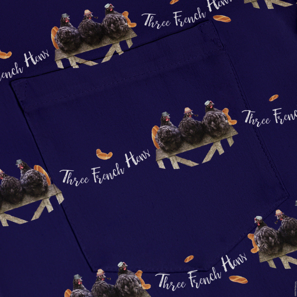 The French Hen Club Button Up Shirt Pocket