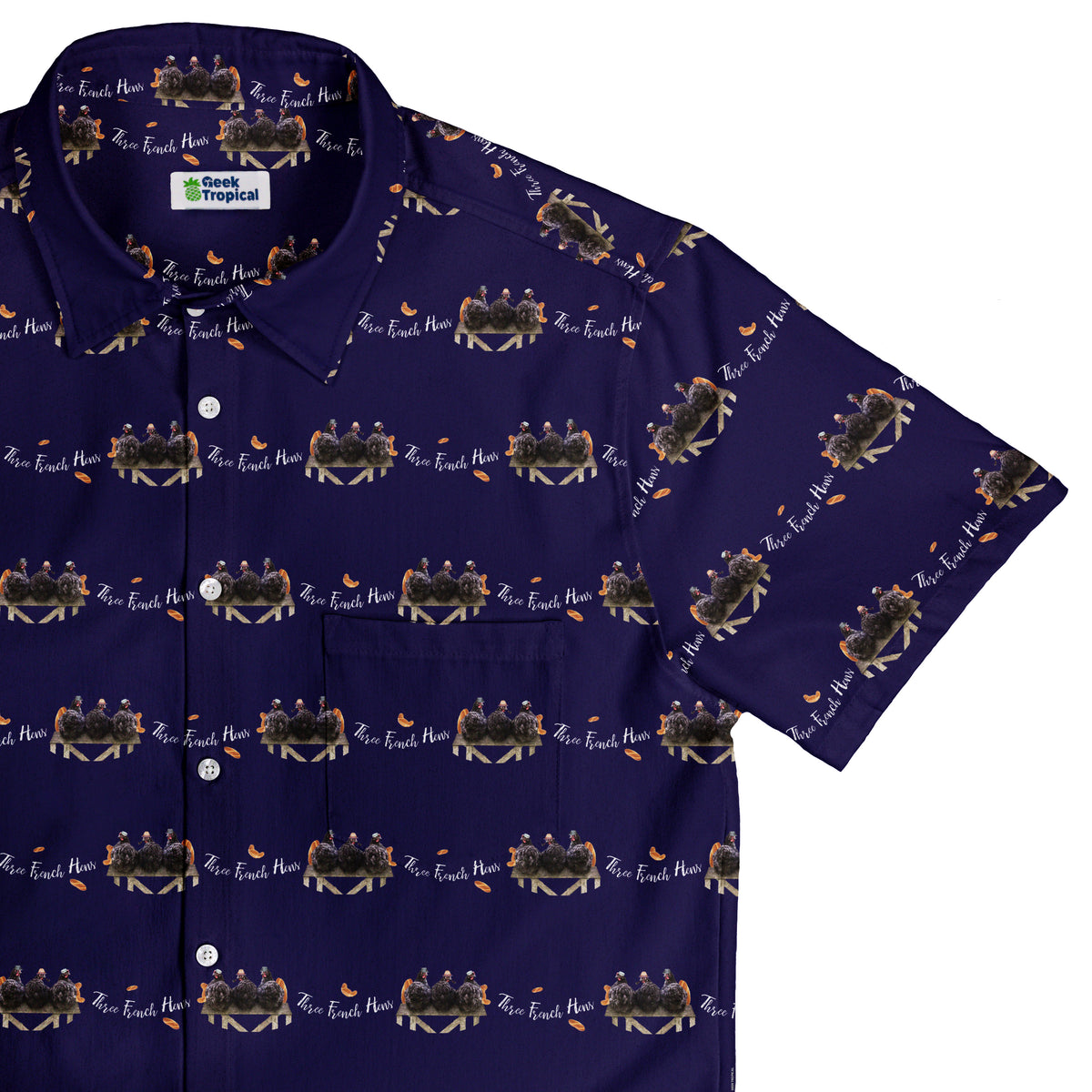 The French Hen Club Button Up Shirt Top Corner