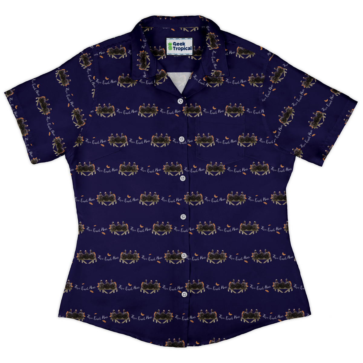 The French Hen Club Curvy Button Up Shirt womens front