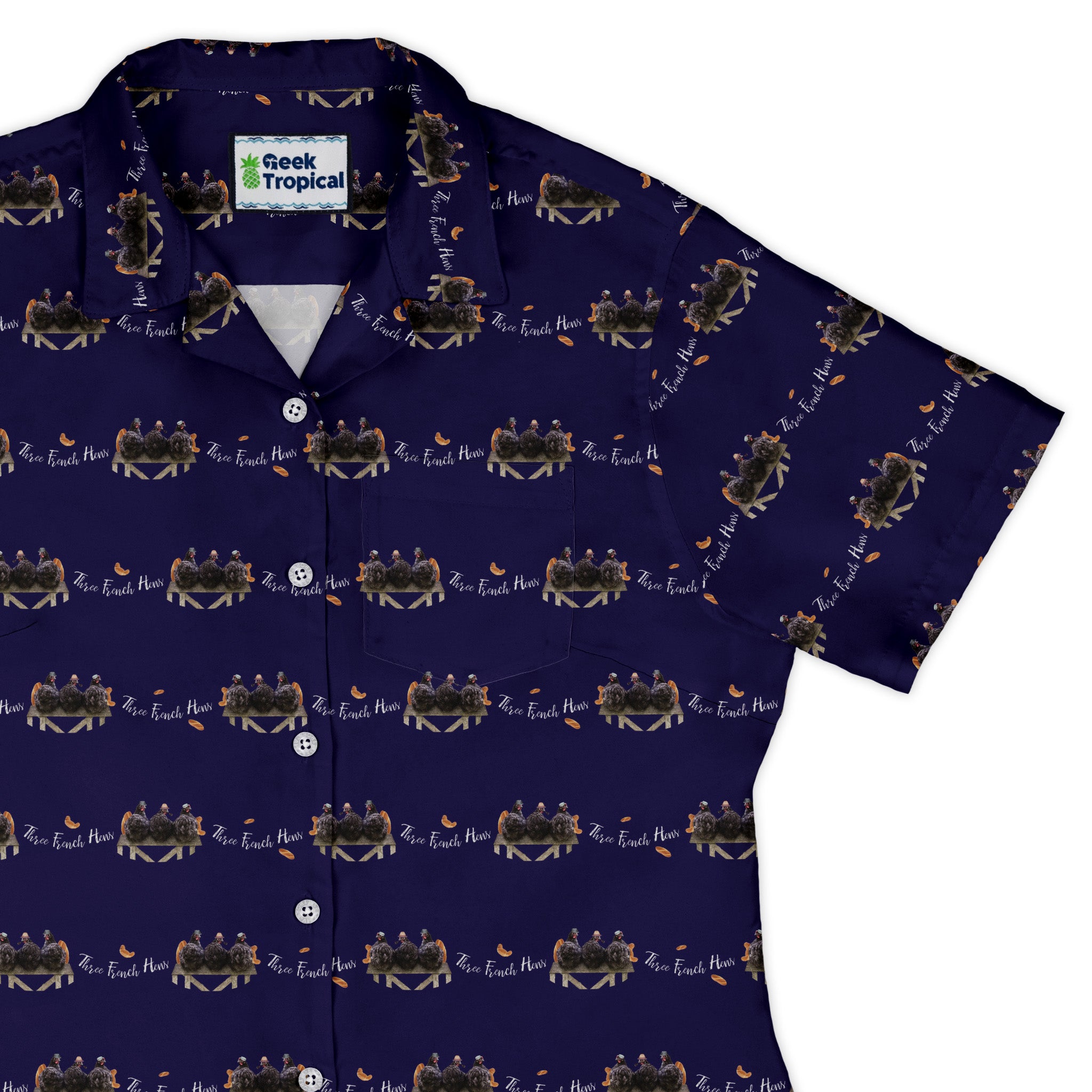 The French Hen Club Curvy Button Up Shirt womens top right