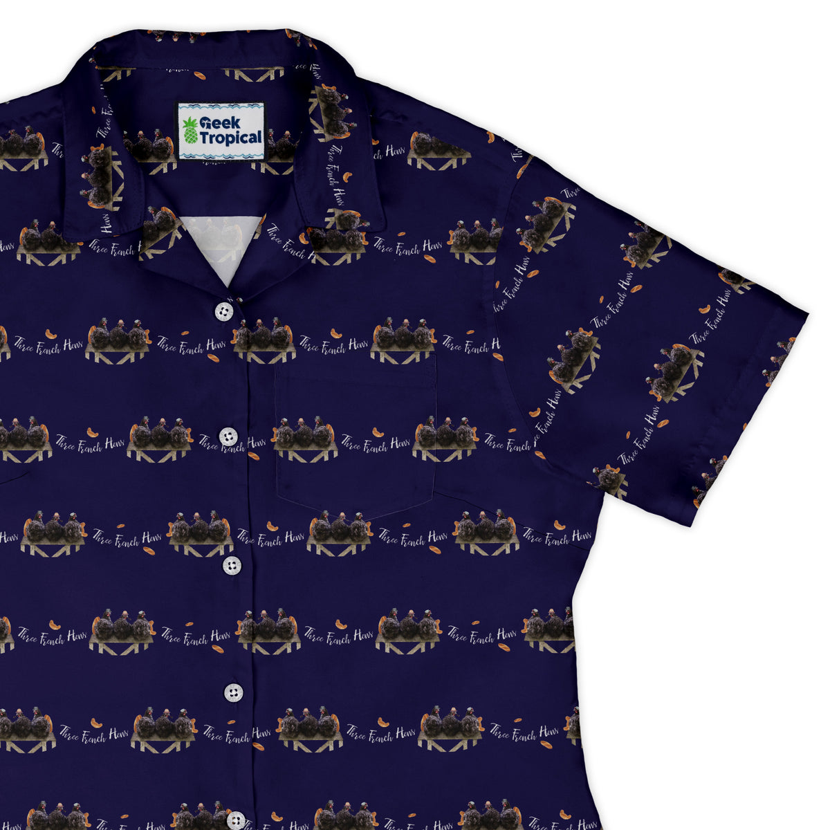 The French Hen Club Curvy Button Up Shirt womens top right