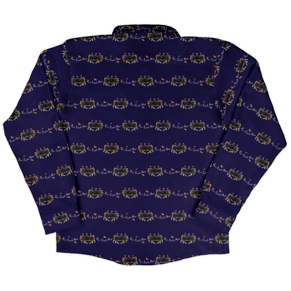 The French Hen Club Long Sleeve Button Up Shirt back