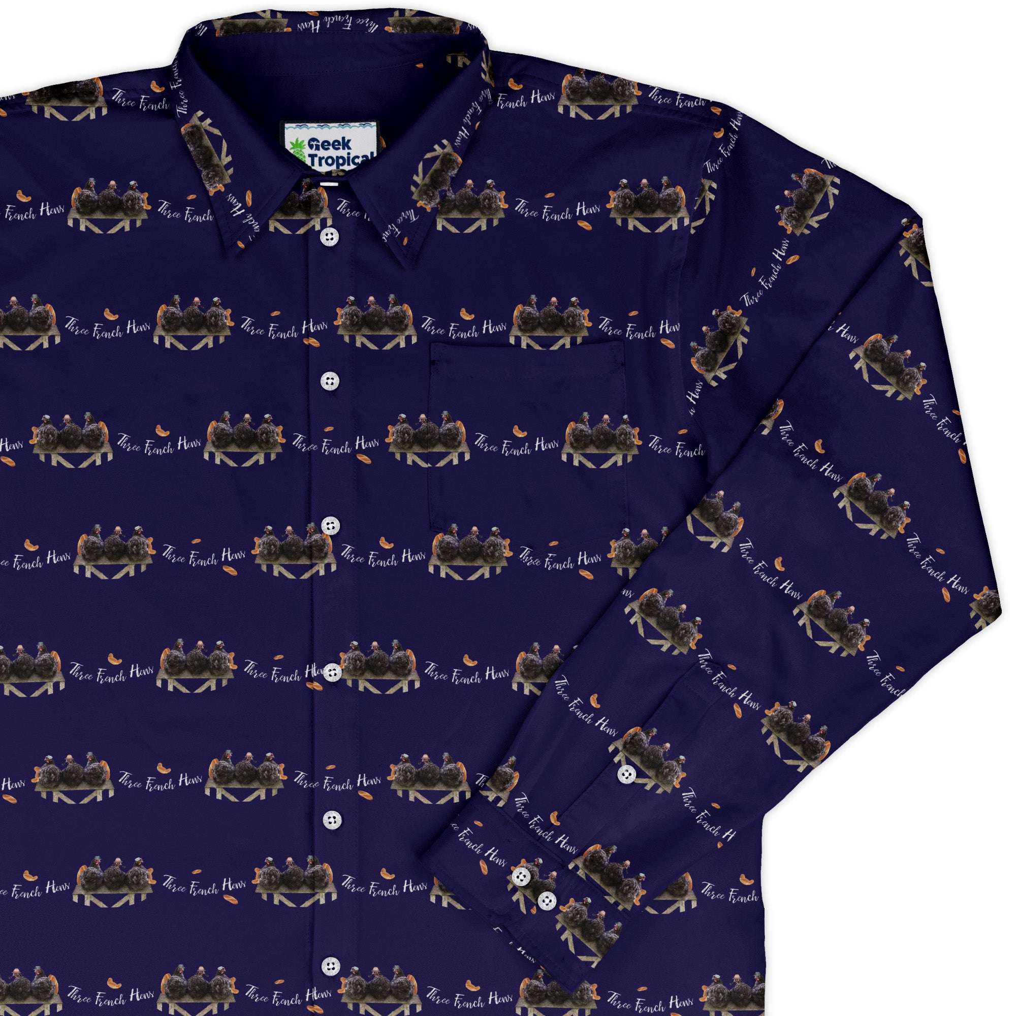 The French Hen Club Long Sleeve Button Up Shirt cover