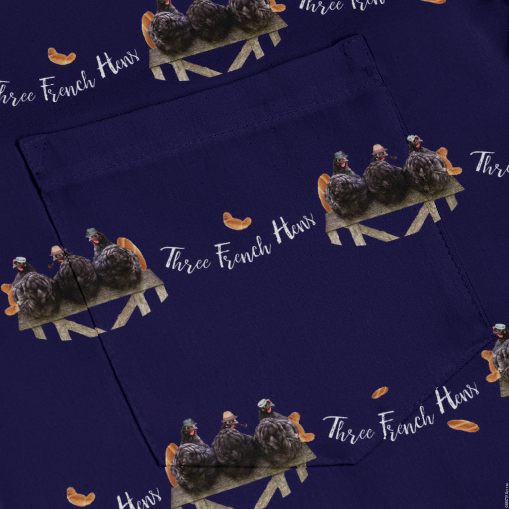 The French Hen Club Long Sleeve Button Up Shirt pocket