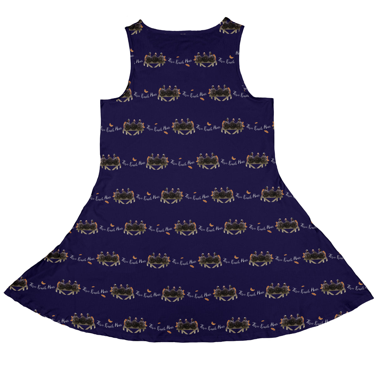 The French Hen Club Sleeveless Dress back