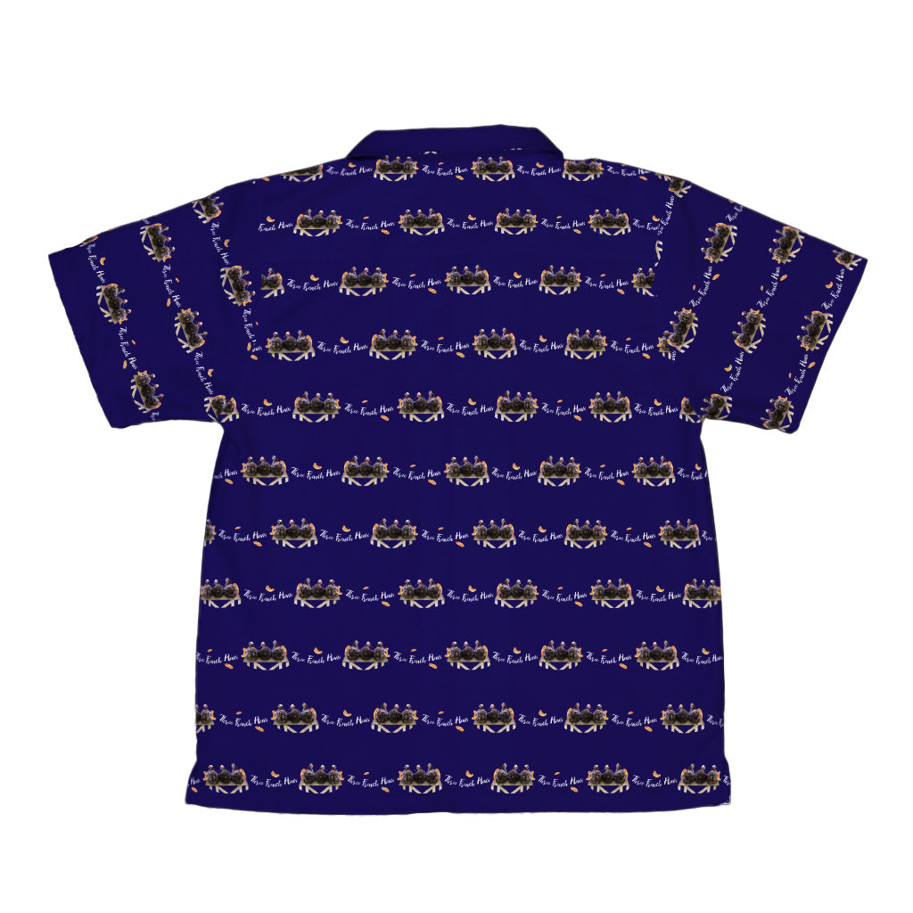 The French Hen Club Youth Hawaiian Shirt Back