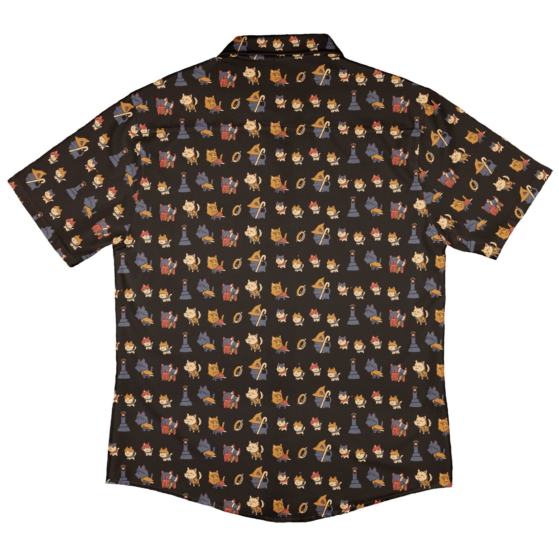 The Furrlowship of the Ring Button Up Shirt - adult sizing - Design by Tobe Fonseca - Fantasy Prints