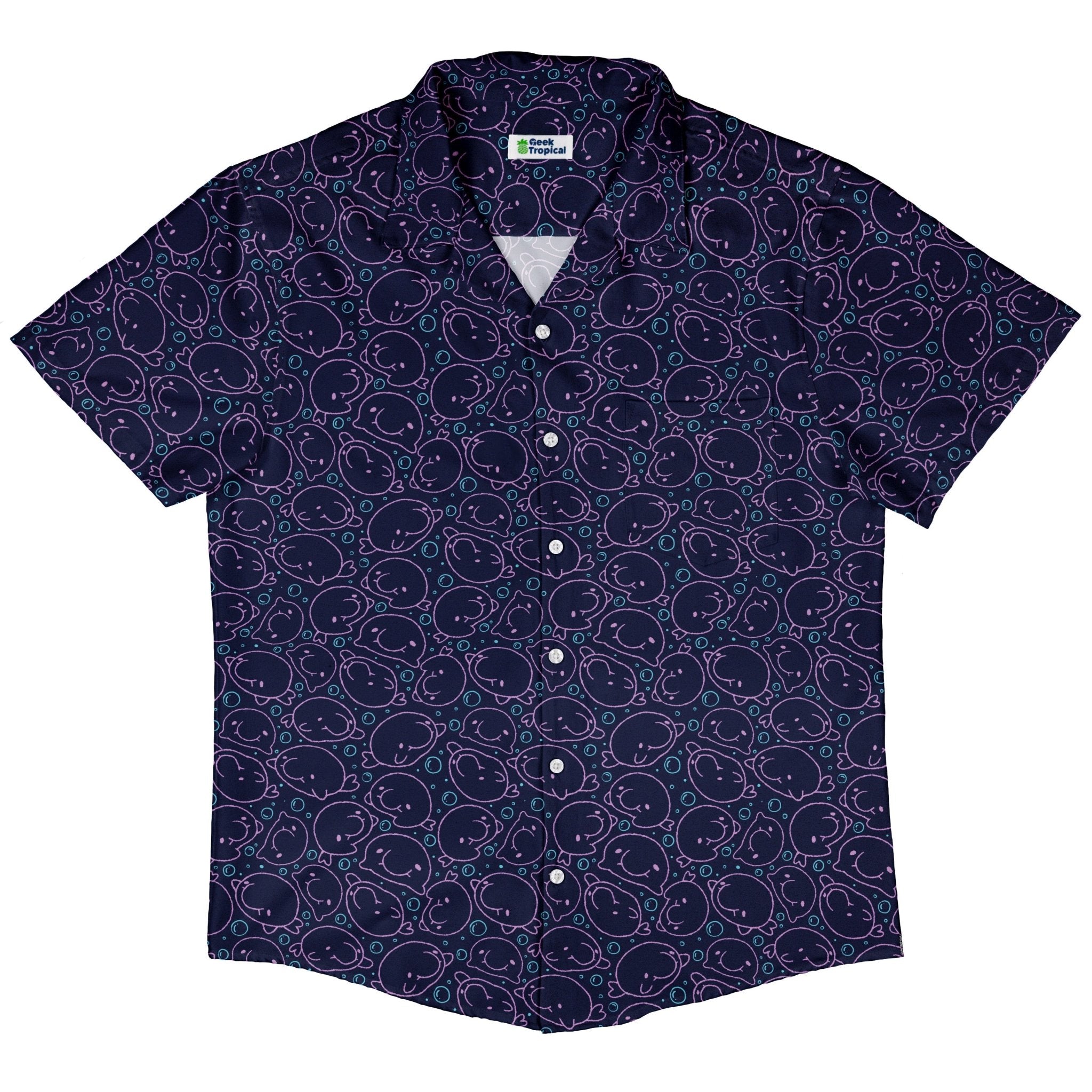 TheBlob Pink Blue Button Up Shirt 5