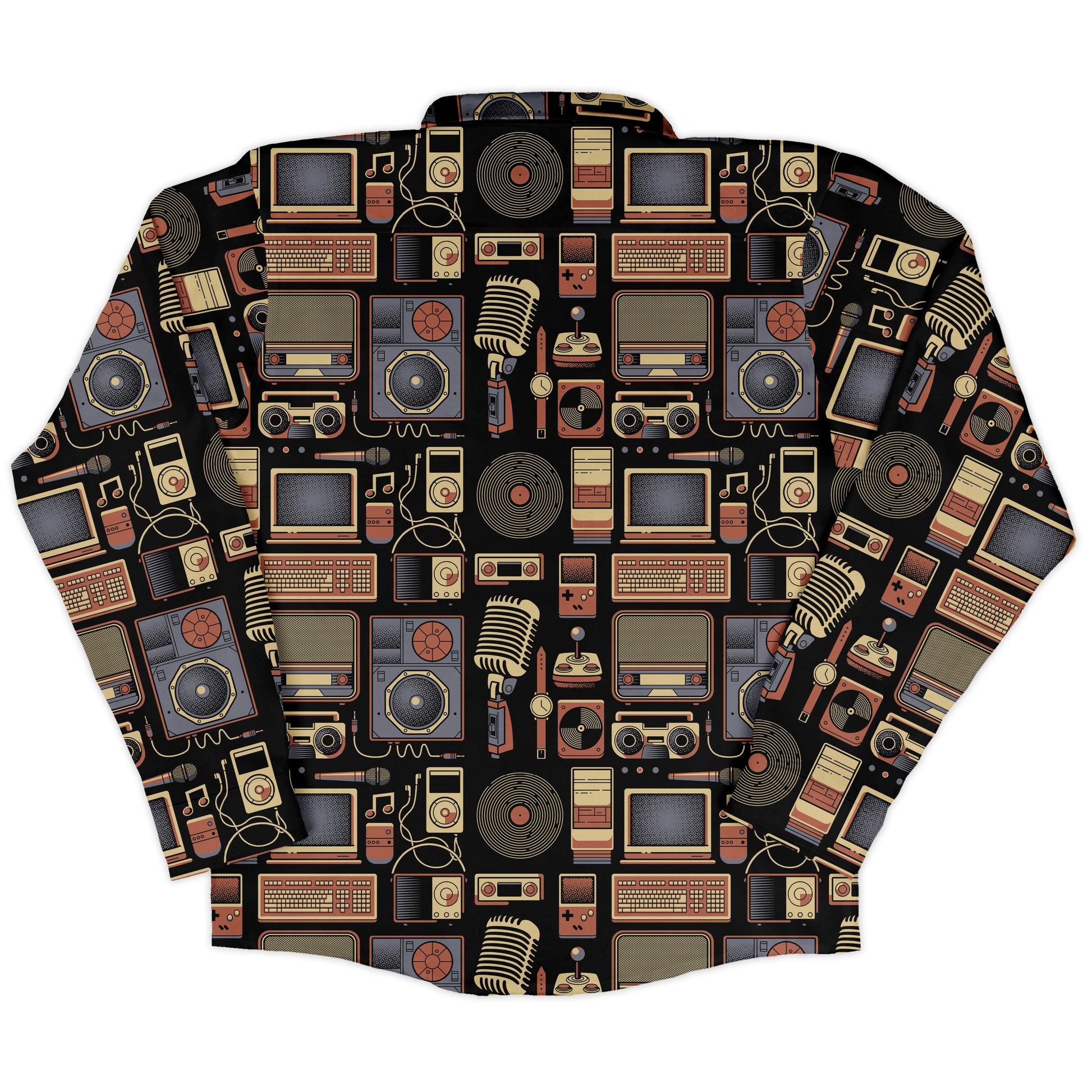 Throwback Tech Long Sleeve Button Up Shirt