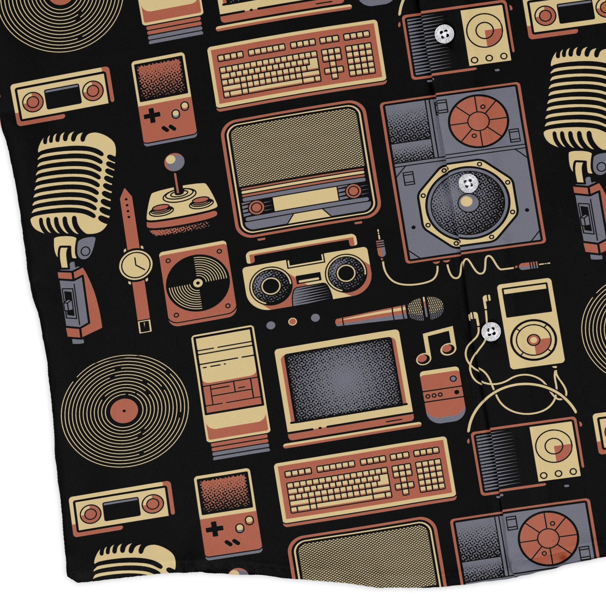 Throwback Tech Long Sleeve Button Up Shirt