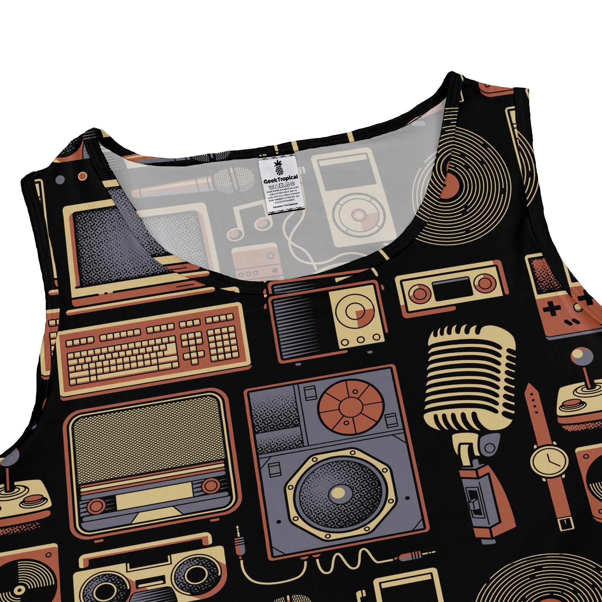 Throwback Tech Dress Geek Nerd Design by Tobe Fonseca lx - C music print