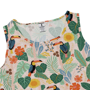 Toucan Tropica Dress Geek Nerd animal patterns botany print Design by Zirkus Design