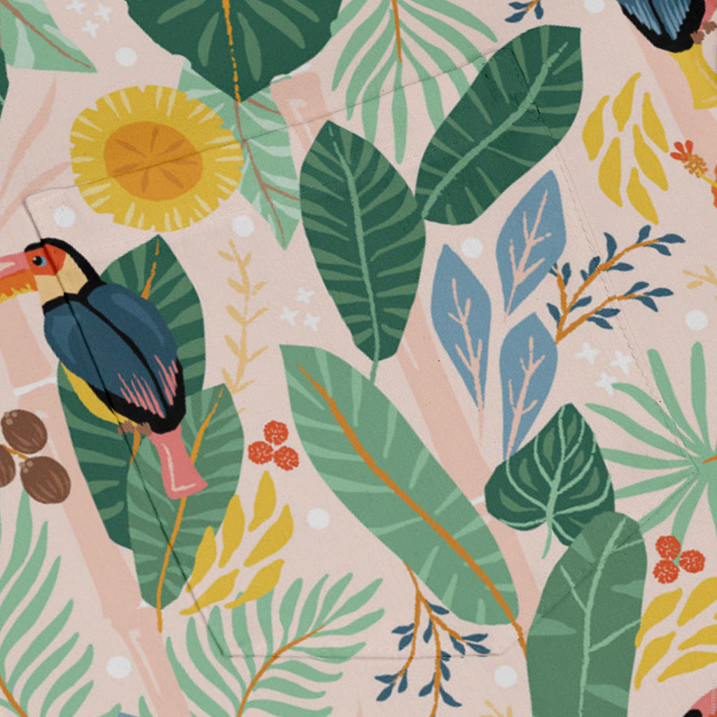 Toucan Tropica Long Sleeve Button Up Shirt
