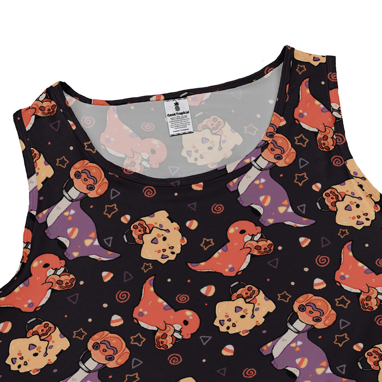 Trick or Treat Dinos Dress Geek Nerd 0925 Animal Patterns Design by Ardi Tong