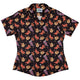 Trick or Treat Dinos Curvy Button Up Shirt Geek Nerd 0925 All Adult Button Up Shirts Animal Patterns