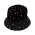 Trick or Treat Halloween Cats Bucket Hat Gray Stitching