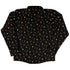 Trick or Treat Halloween Cats Long Sleeve Button Up Shirt back
