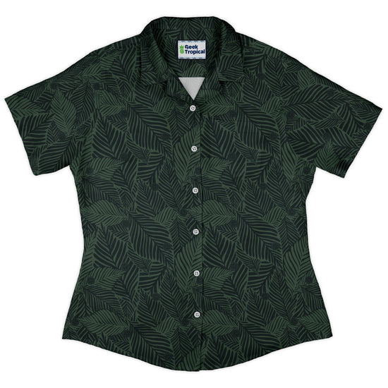 Clearance Ready - to - Ship Tropical Dnd Dice Curvy Button Up Shirt Geek Nerd Clearance Design by Dunking Toast dnd & rpg print