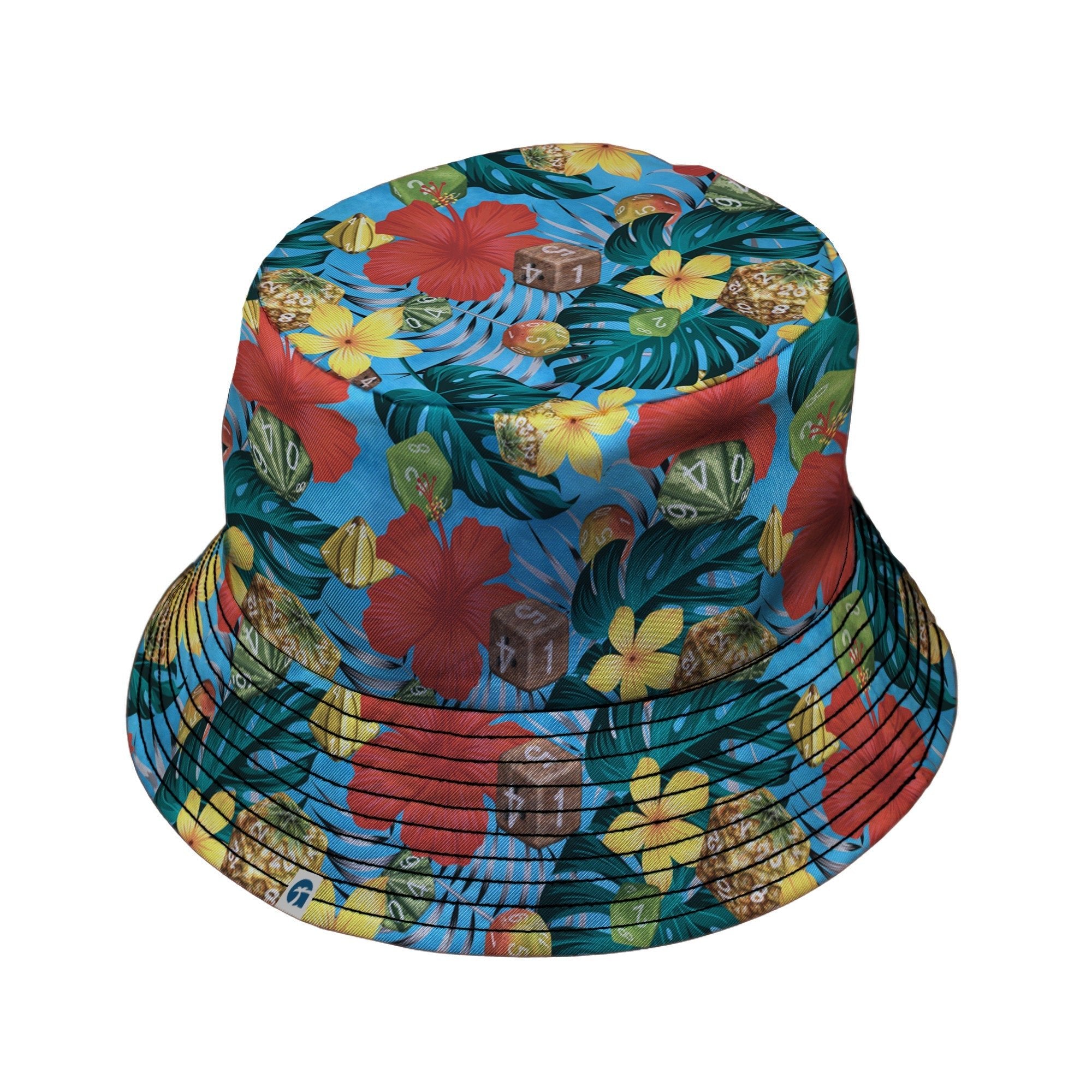 Tropical Fruit Dice Dnd Bucket Hat - Designs by Nathan - dnd & rpg print - lx - B