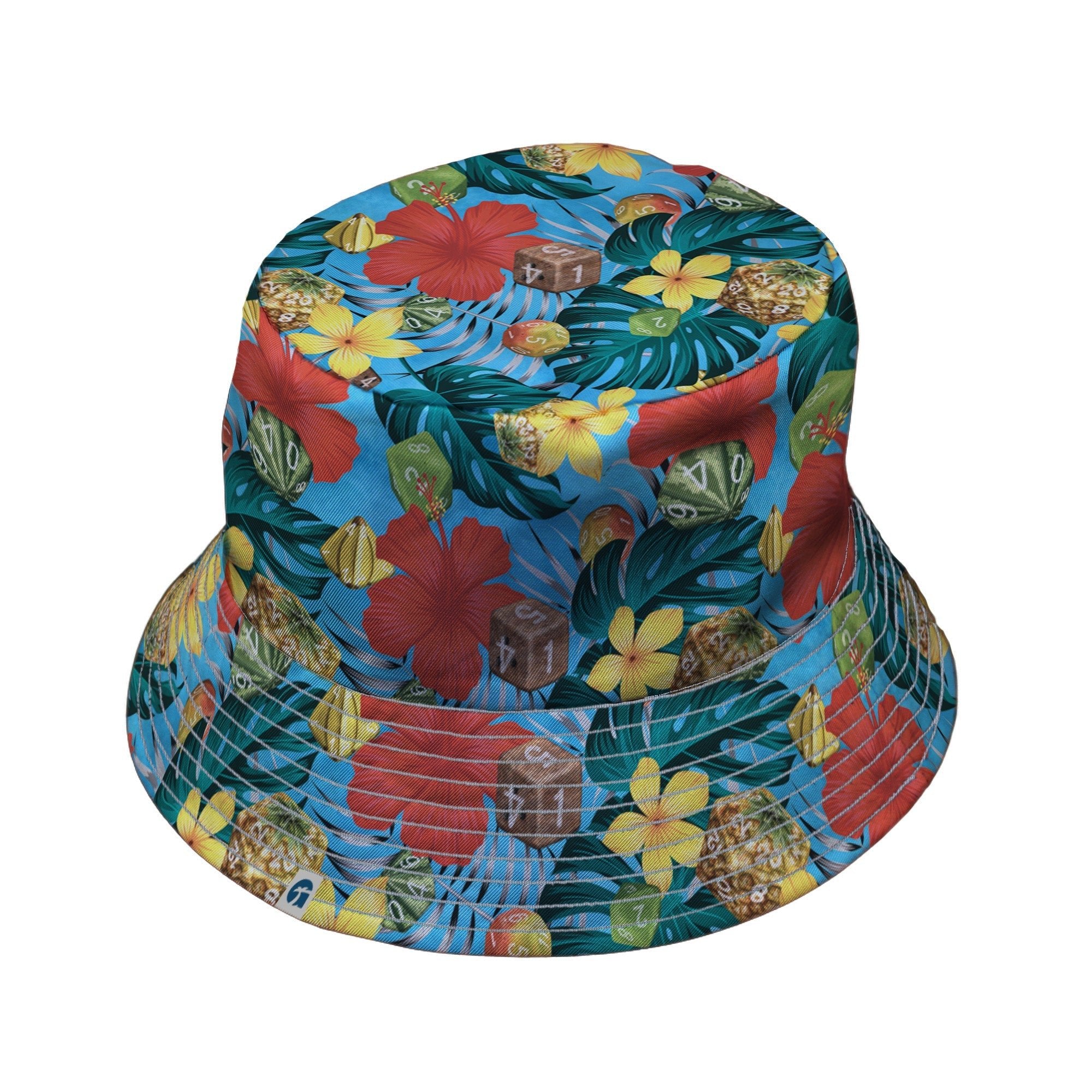 Tropical Fruit Dice Dnd Bucket Hat - Designs by Nathan - dnd & rpg print - lx - B