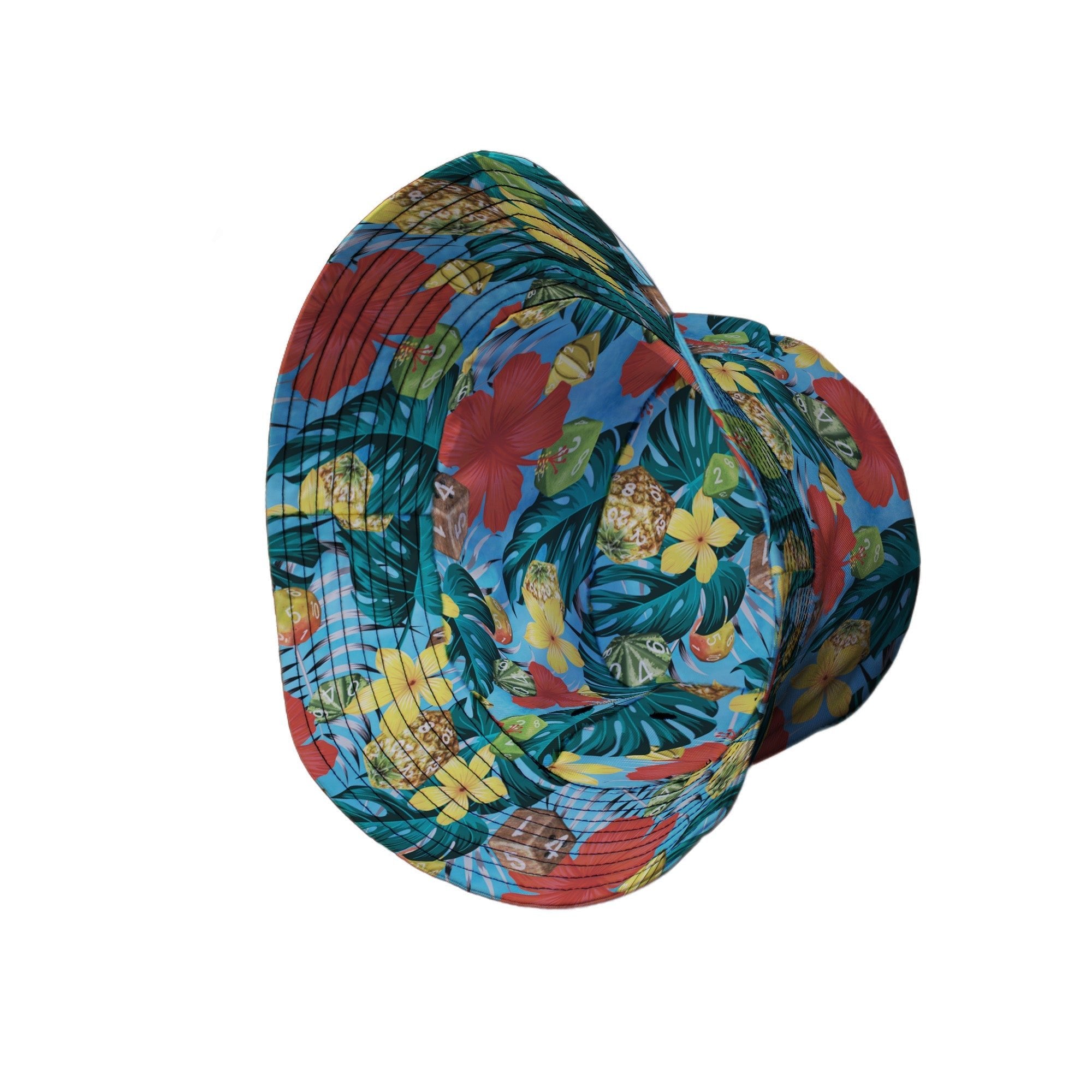 Tropical Fruit Dice Dnd Bucket Hat - Designs by Nathan - dnd & rpg print - lx - B