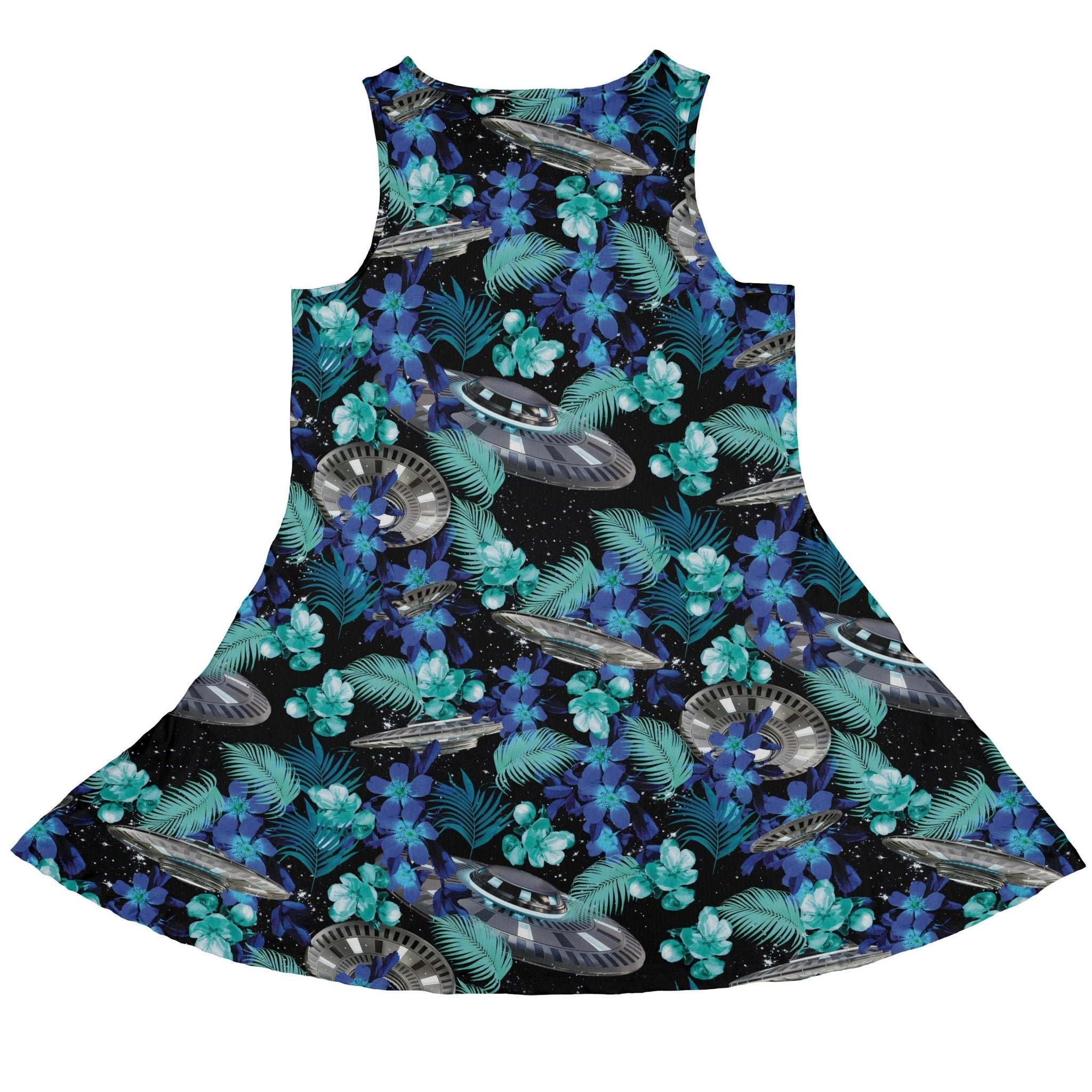 Tropical Ufo Space Dress Geek Nerd Design by Random Galaxy lx - C Maximalist Patterns