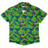 Tropical Video Game Pixels Button Up Shirt - adult sizing - Design by Dunking Toast - Tropical Hawaiian Patterns