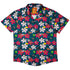 Tropical Exploding Kittens Button Up Shirt - adult sizing - Animal Patterns - board game print