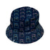 True Icon Floppy Disk Bucket Hat Gray Stitching