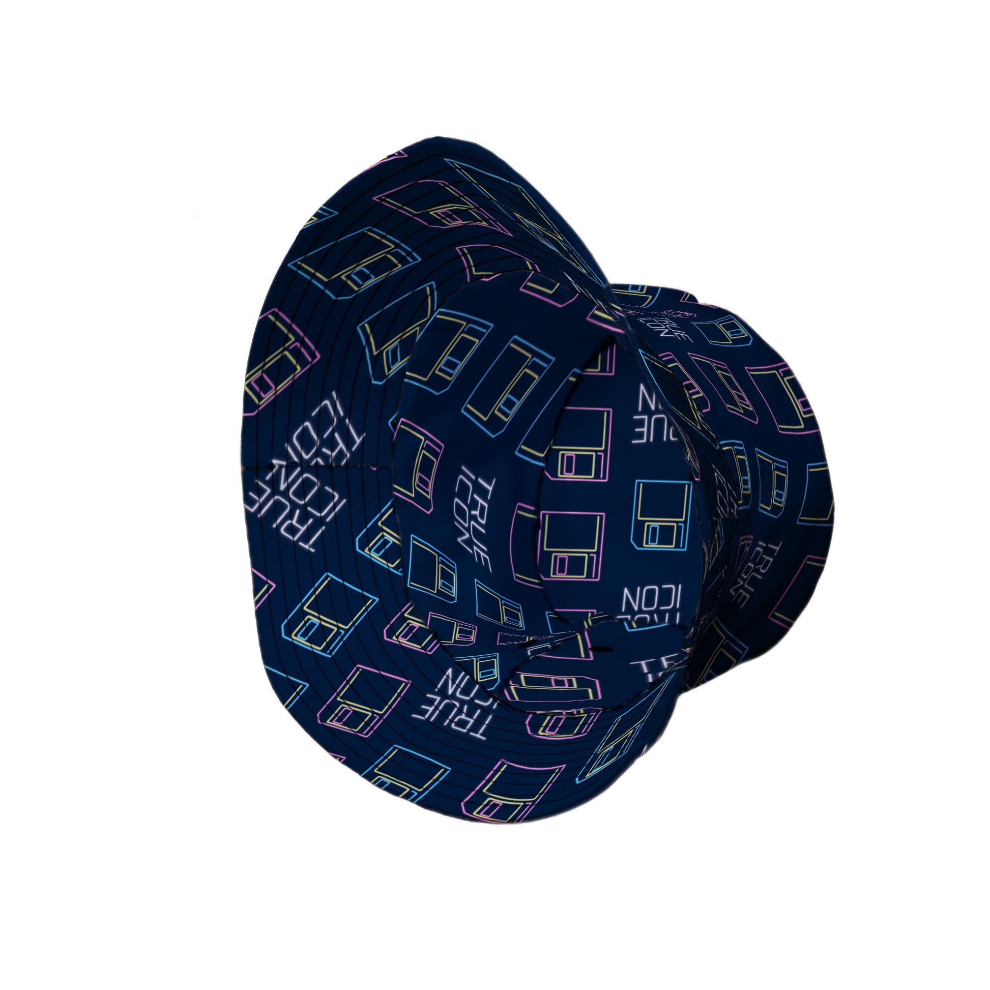 True Icon Floppy Disk Bucket Hat Side View