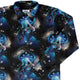 UFO Abduction of Dinosaurs Long Sleeve Button Up Shirt Geek Nerd adult sizing Design by Random Galaxy FLOW DESC WRITING