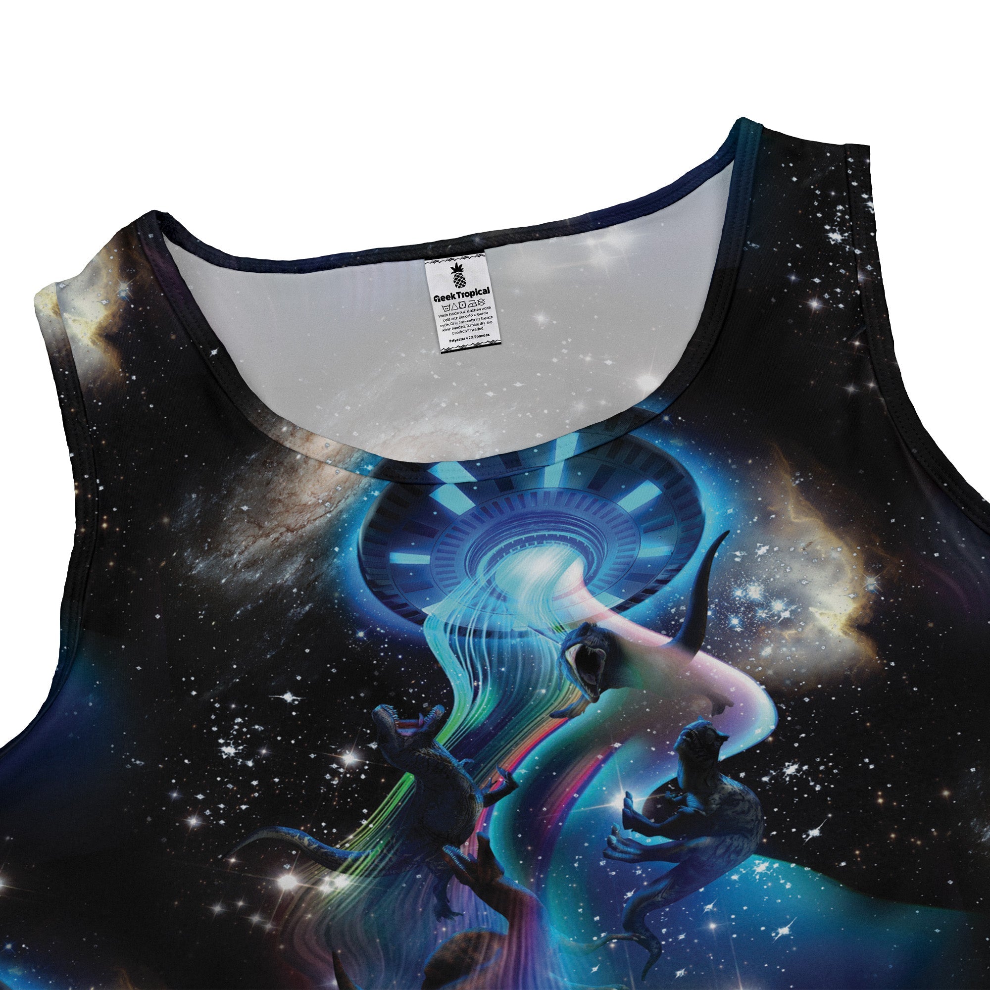 Ufo Abduction Of Dinosaurs Dress Geek Nerd Design by Random Galaxy lx - C Maximalist Patterns