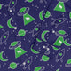 UFO Cow Abduction Long Sleeve Button Up Shirt Geek Nerd adult sizing Animal Patterns Design by Heather Davenport