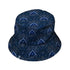 Under the Winter Moon Bucket Hat Black Stitching