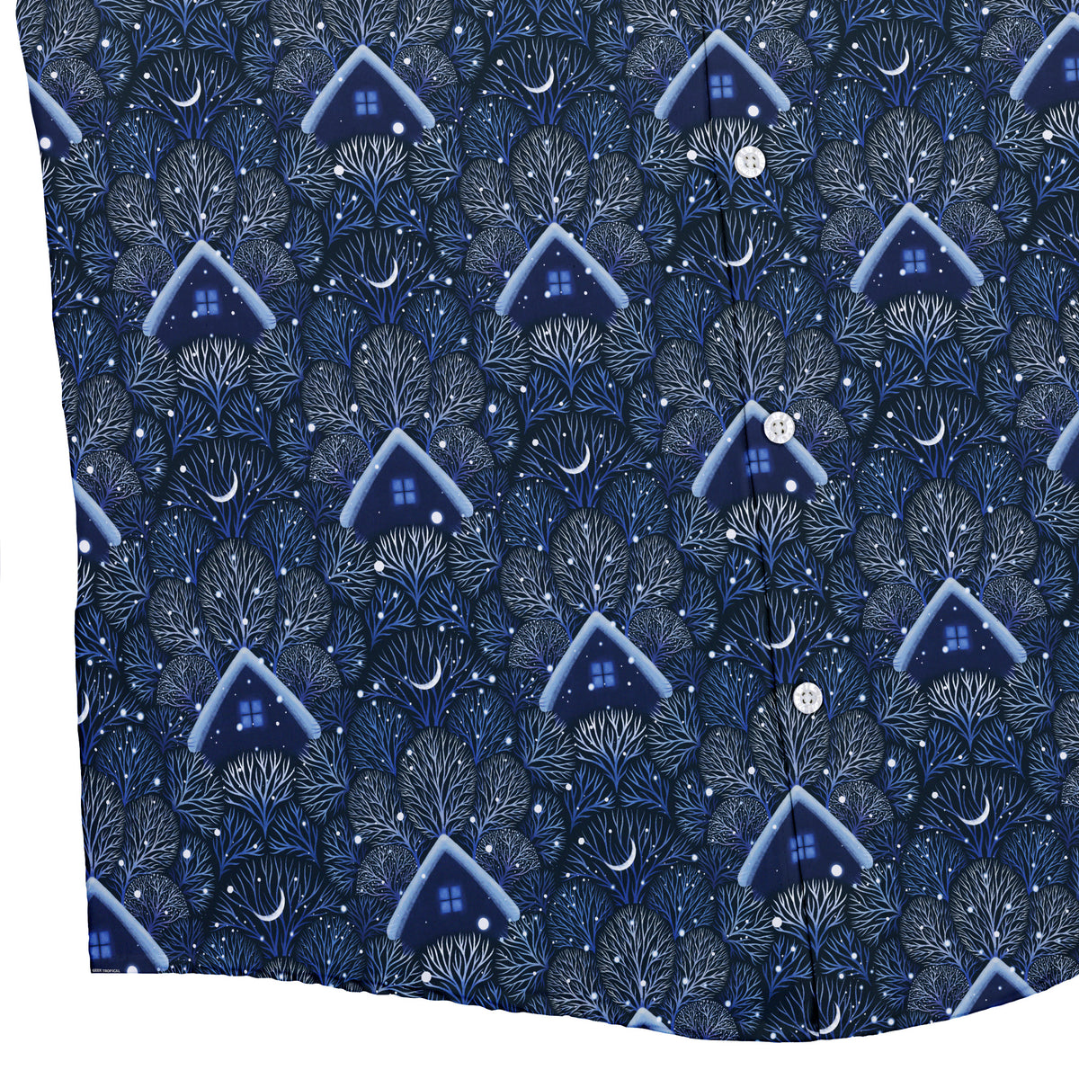 Under the Winter Moon Button Up Shirt Bottom Corner