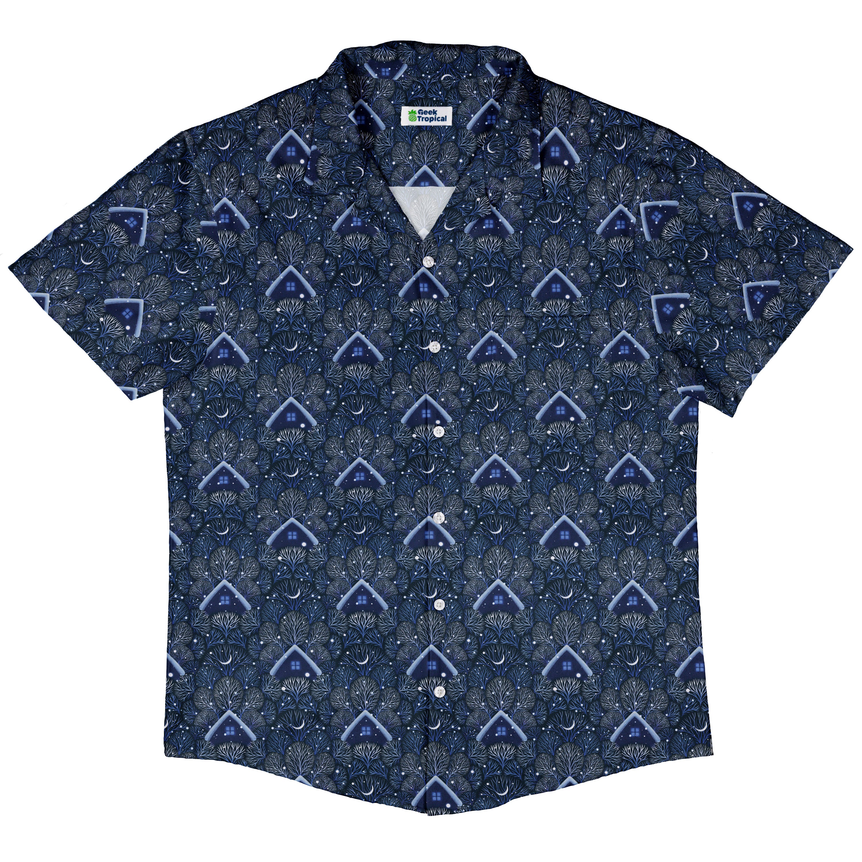 Under the Winter Moon Button Up Shirt Hawaiian Front
