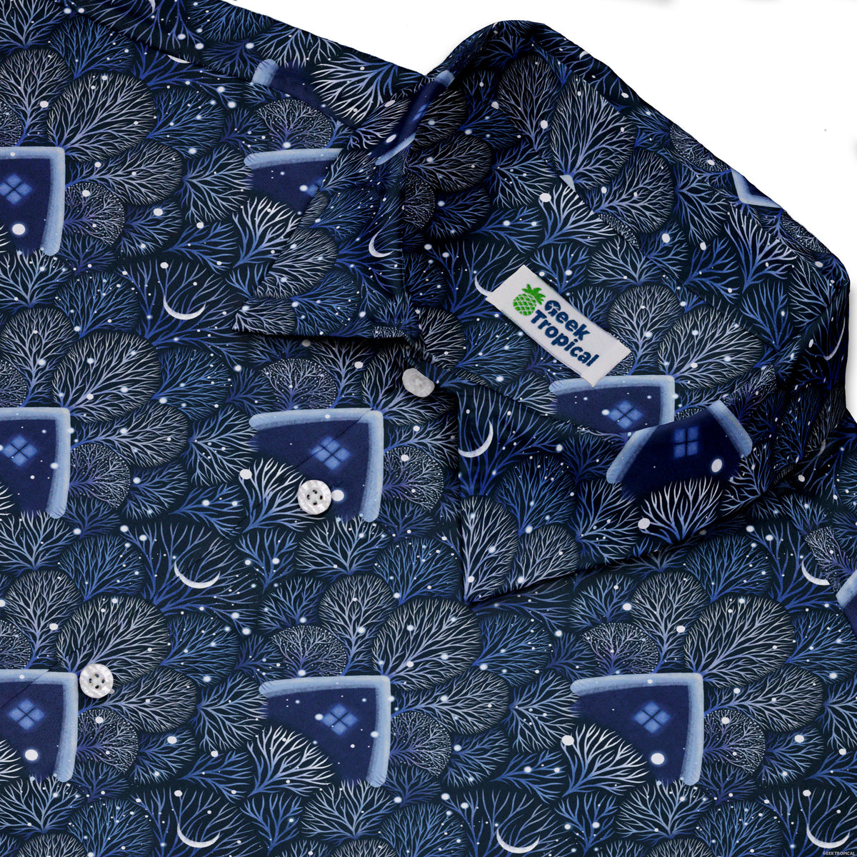 Under the Winter Moon Button Up Shirt Neck