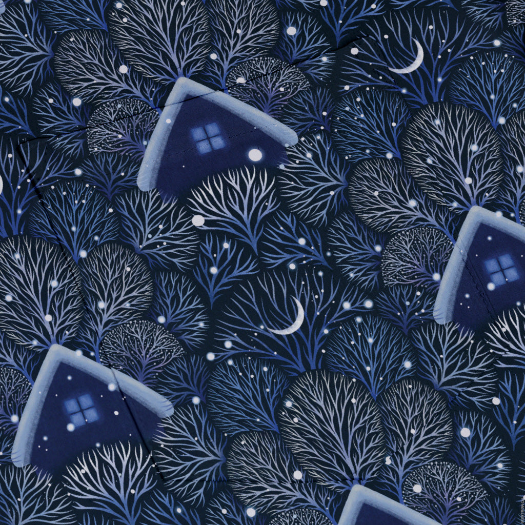 Under the Winter Moon Button Up Shirt Pocket