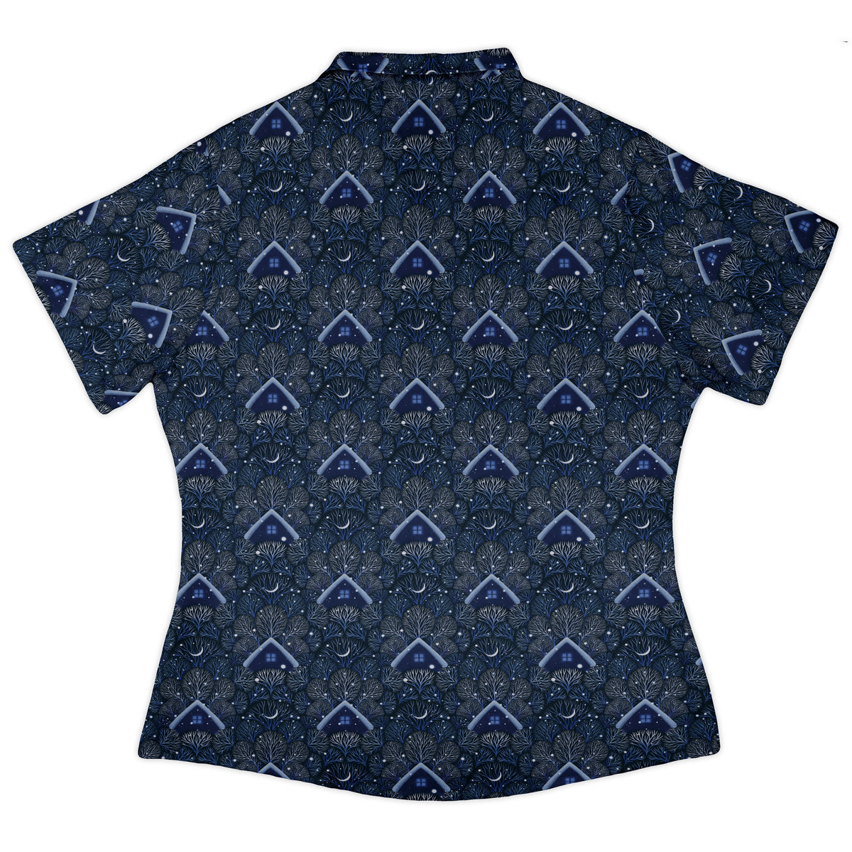 Under the Winter Moon Curvy Button Up Shirt womens back