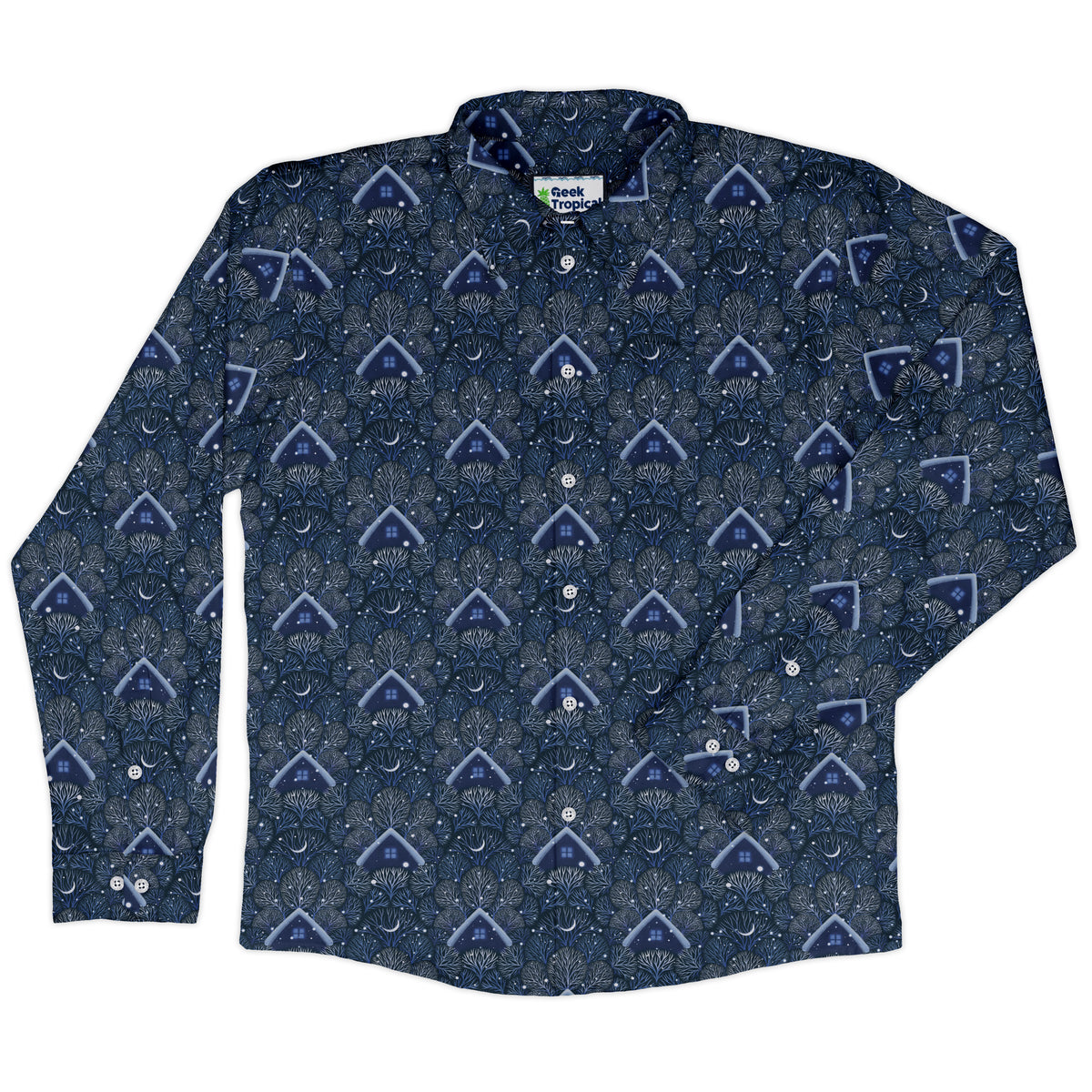 Under the Winter Moon Long Sleeve Button Up Shirt front