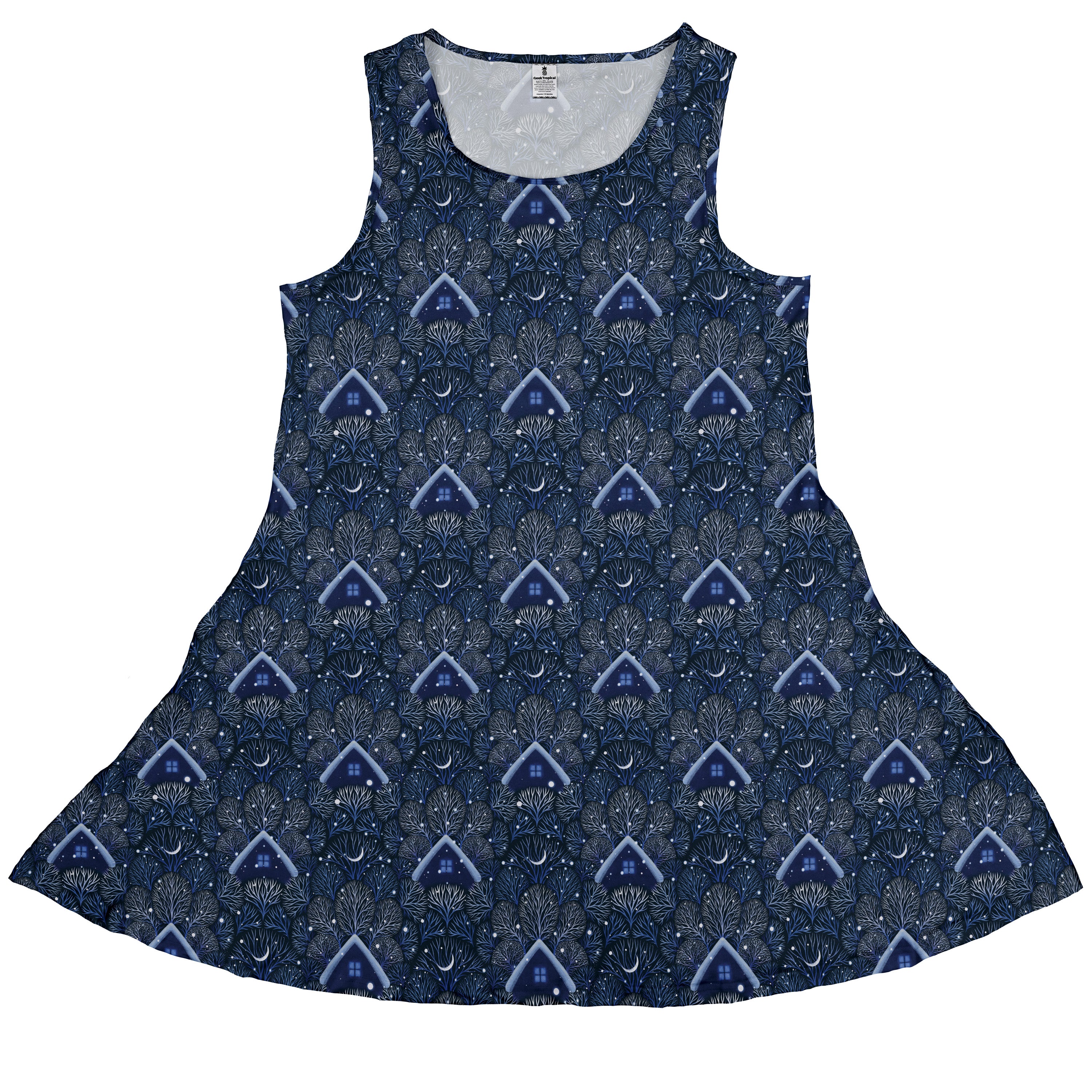 Under the Winter Moon Sleeveless Dress front