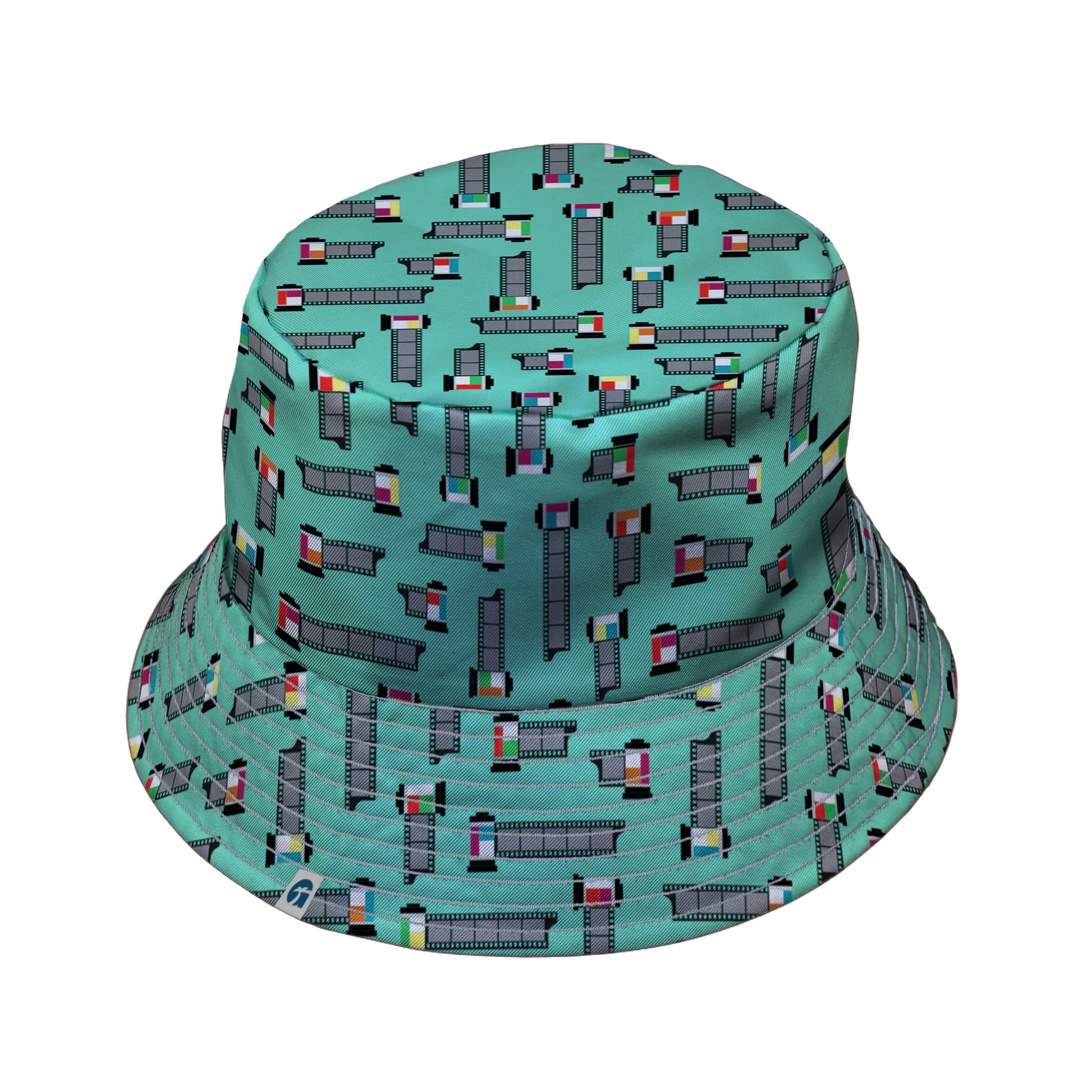 Unfiltered Cuts Blue Bucket Hat Gray Stitching