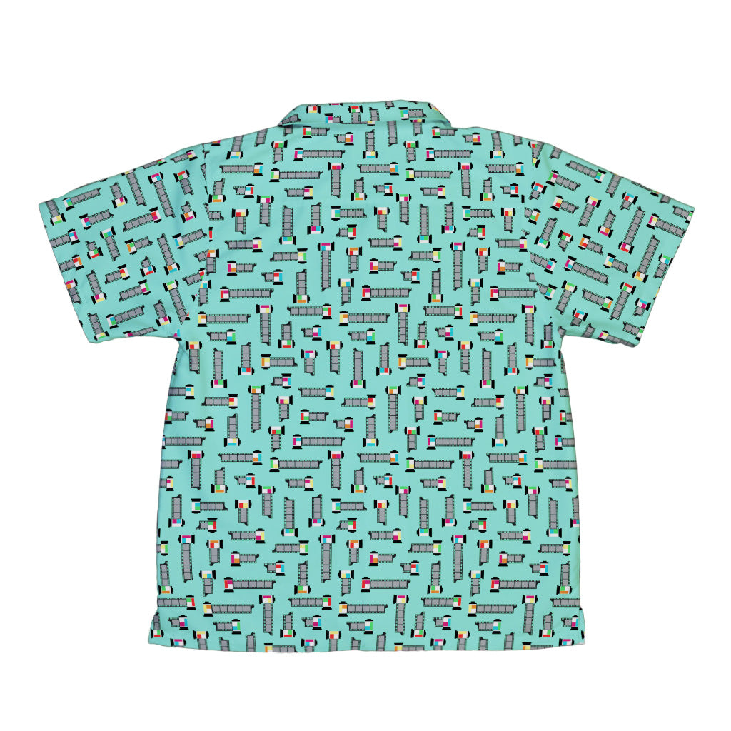 Unfiltered Cuts Blue Youth Hawaiian Shirt Back