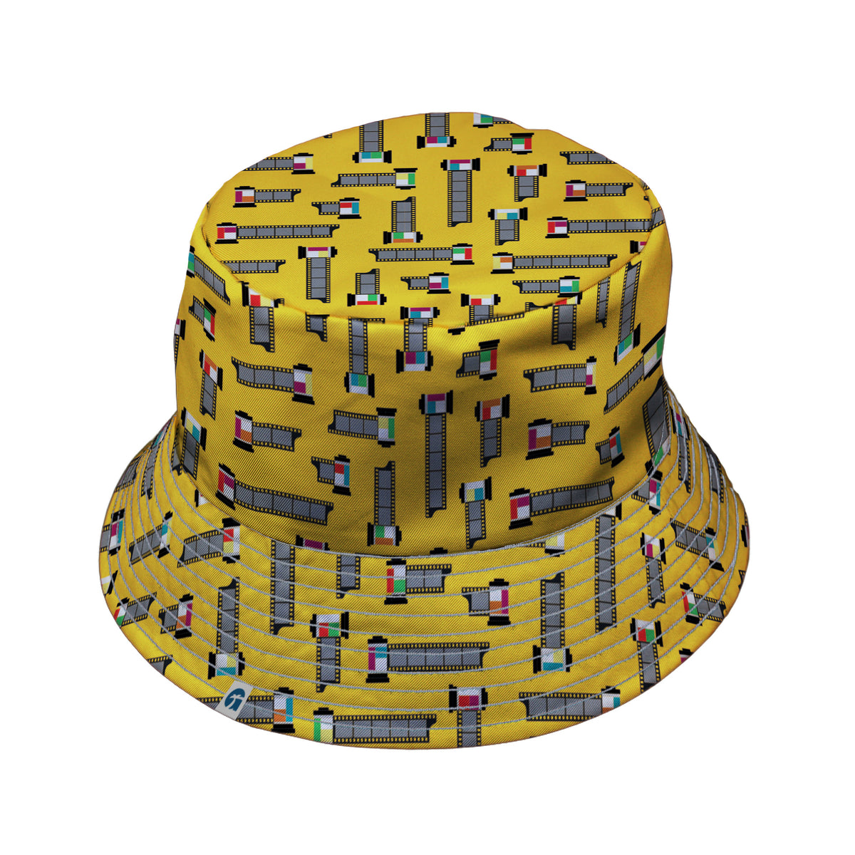 Unfiltered Cuts Yellow Bucket Hat Gray Stitching