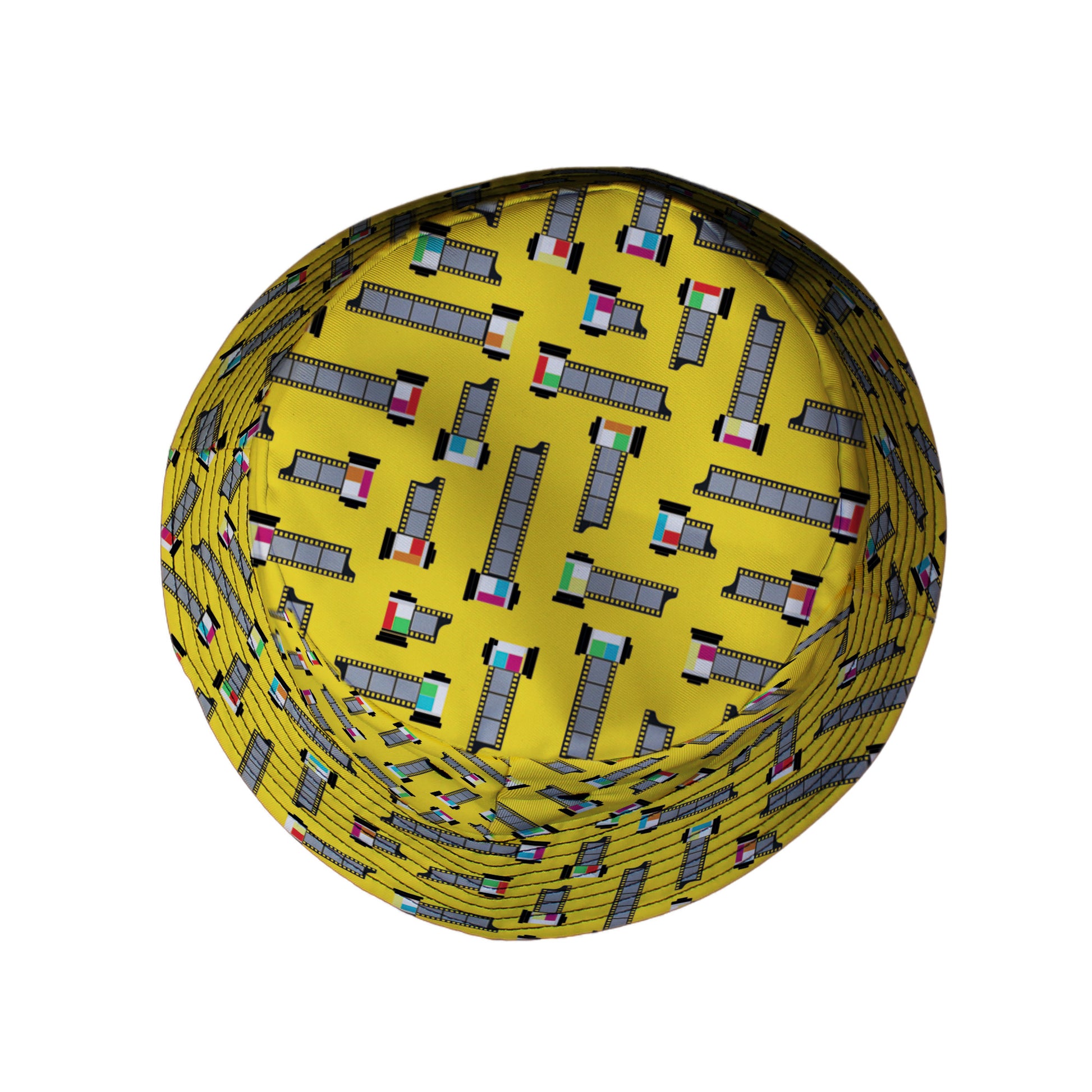 Unfiltered Cuts Yellow Bucket Hat Top View