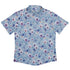 Velvet Pansies Button Up Shirt Flat Front